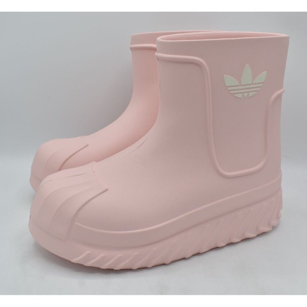 Adidas Adifom Superstar Boots Women 9.5 Pink New Rain Snow Slip On Shoes